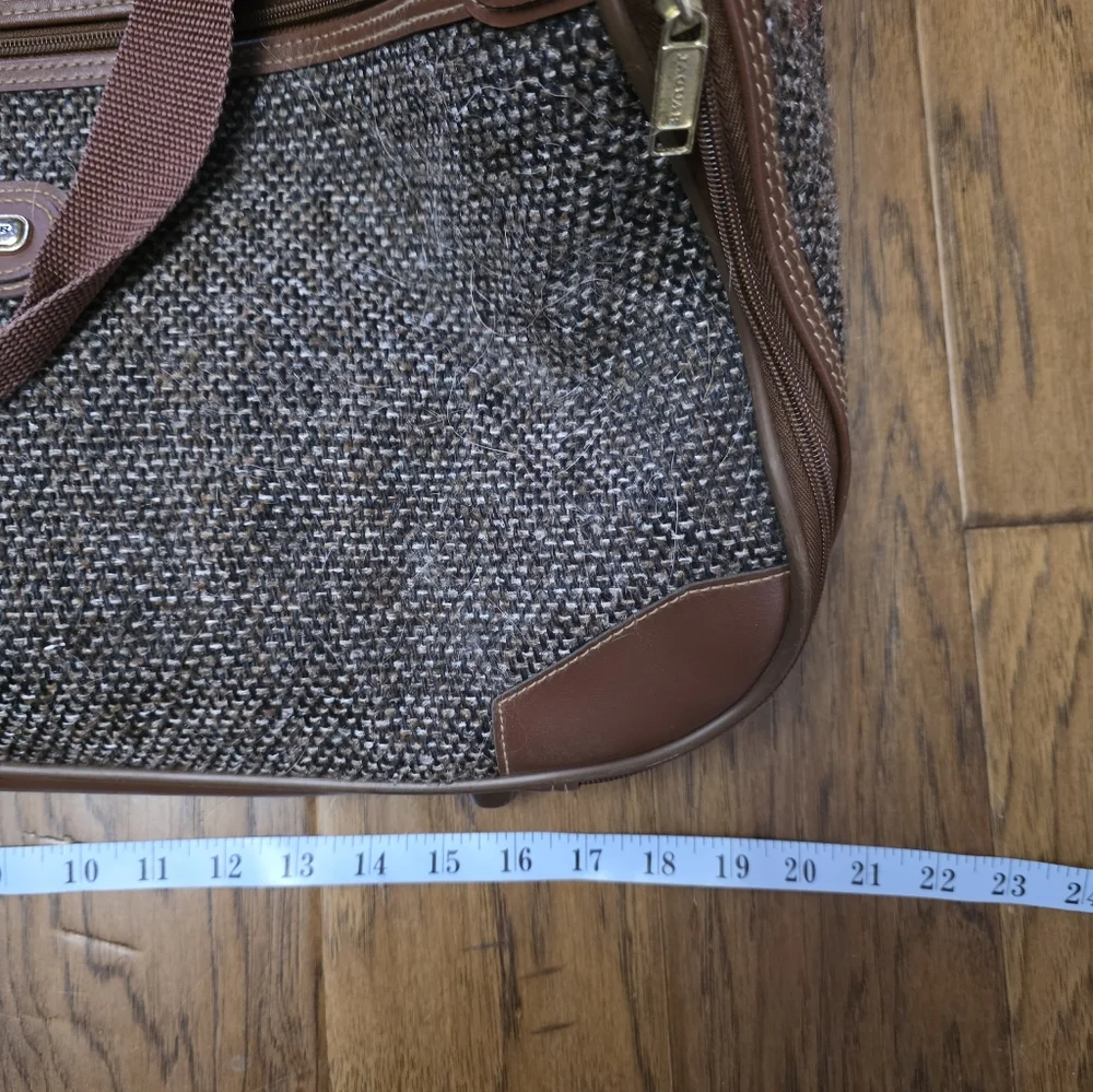 Brown Tweed Bag Jaguar Luggage